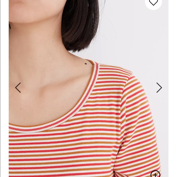 Striped Madewell Swingy Tee Dress - XS - Picture 2 of 7